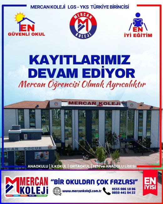 Mercan Koleji Kayıtlarımız Devam Ediyor